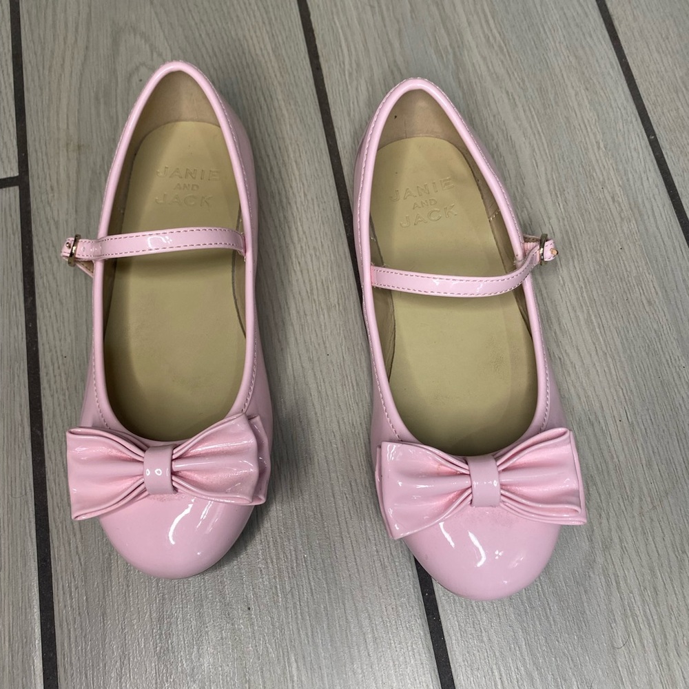 Janie and Jack Girls Pink Flats